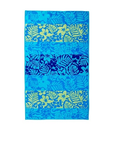 Esplama Honolulu Floral Beach Towel, Blue