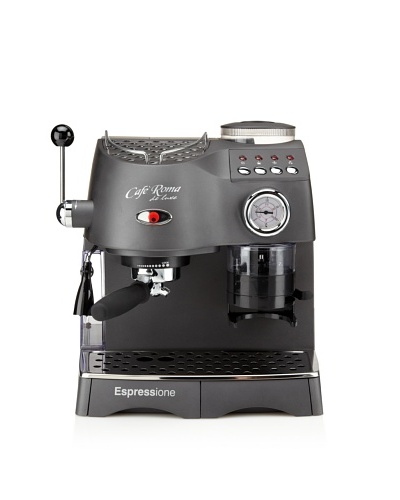Espressione Café Roma Deluxe Espresso Machine with Built-in Grinder [Anthracite Grey]
