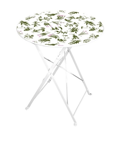 Esschert Design Herb-Print Bistro Table, Multi