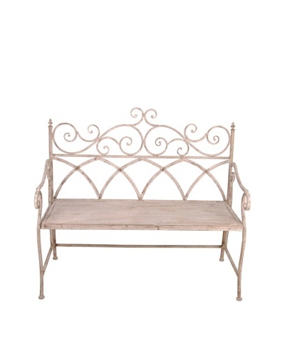 Esschert Design USA Aged Metal Bench