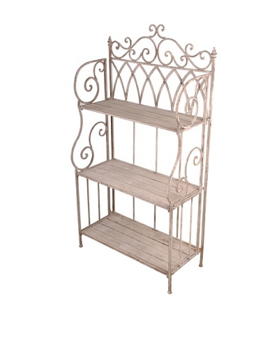 Esschert Design USA Aged Metal 3-Shelf Plant Stand