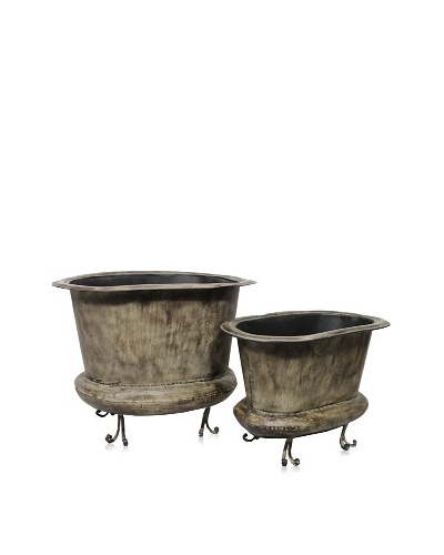 2-Piece Metal Planter