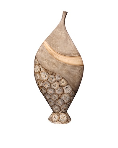 eUnique Home 36″ Catawba Floor Vase, Tan