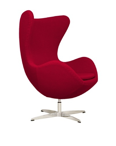 Euro Home Collection Evelyn Chair, Red