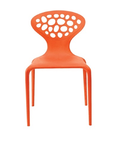 Euro Home Collection Lucy Chair, Orange