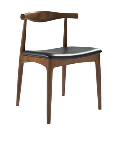 Euro Home Collection Troy Chair, Walnut