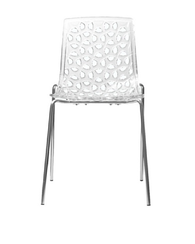 Euro Home Collection Dakota Chair, Clear