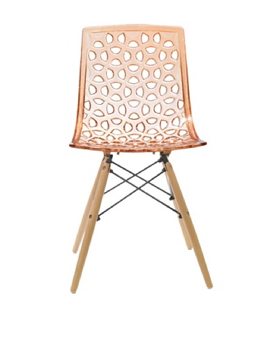 Euro Home Collection Sandra Chair, Orange