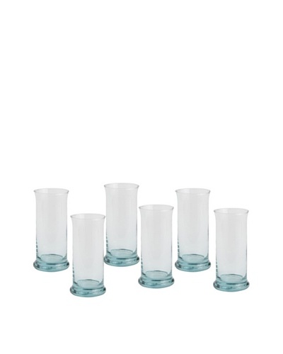 Europe2You Set of 6 Recycled Glass Highball Glasses