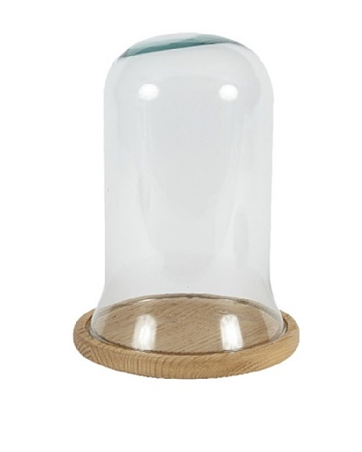 Europe2You Small Glass Bell Dome With Saddle Base