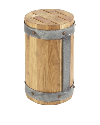 Europe2You Round Galvanized Knife Block