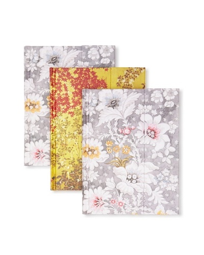 Peter Pauper Press Set of 3 Flower Journals