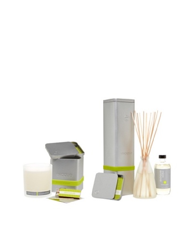 Evoque Lemongrass Ginger Soy Paraffin Candle and Diffuser Kit