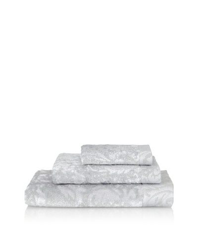 Famous International Art Deco-Scroll 3 Piece Towel Set [Chrome]