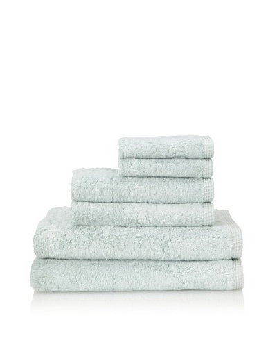 Famous International Rayon from Bamboo 6-Piece Towel Set, Sea Glass