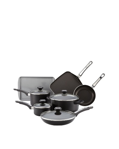 Farberware High Performance Aluminum Nonstick 12-Piece Cookware Set [Black]