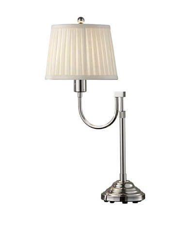 Feiss Plymouth Table Lamp, Polished Nickel