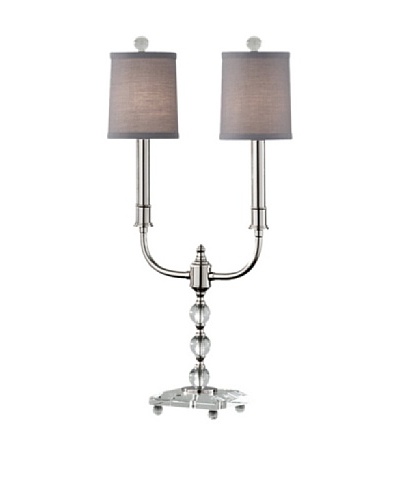 Feiss Pelham Manor Table Lamp, Polished Nickel