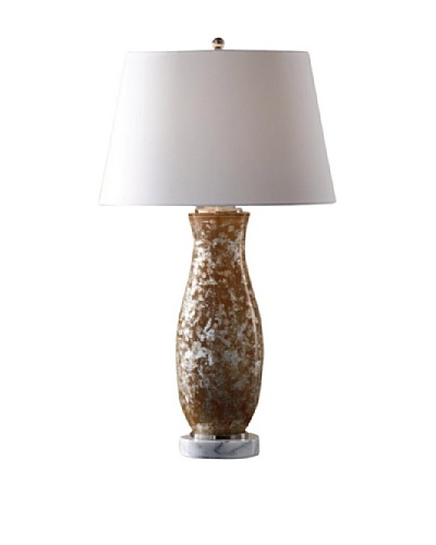 Feiss Ava Table Lamp, Silver/Nude/White