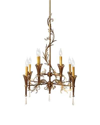 Feiss 8-Light Multi Tier Chandelier, Patina/Bronze