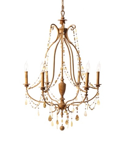 Feiss 6-Light Single Tier Chandelier, Driftwood