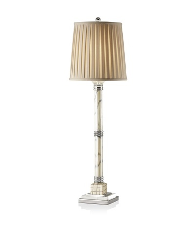 Feiss Lighting Keira Buffet Lamp, Silver Pearl