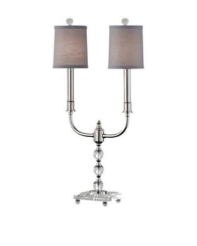 Feiss Lighting Pelham Manor Table Lamp, Polished Nickel