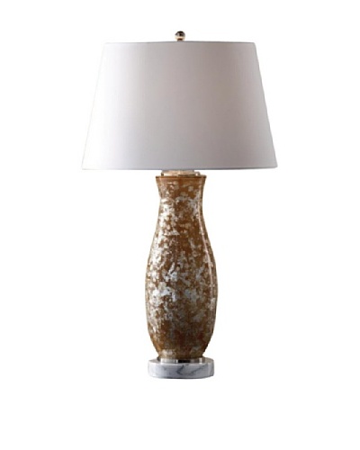 Feiss Lighting Ava Table Lamp, Silver/Nude/White
