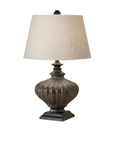 Feiss Lighting Antica Ceramica Table Lamp, Antique Black