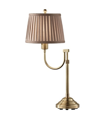Feiss Lighting Plymouth Table Lamp, Dark Coffee Bronze