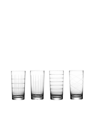 Fifth Avenue Crystal Medallion Set of 4 Highball GlassesAs You See