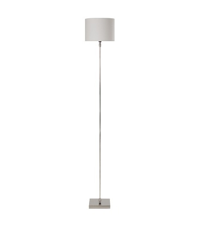 Filament Slim Floor Lamp, Silver/White