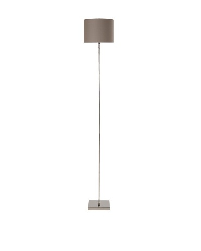 Filament Slim Floor Lamp, Silver/Taupe