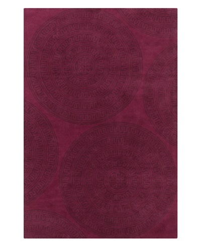 Filament Fran Rug, Plum, 5′ x 7′ 6″‘