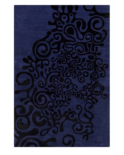 Filament Victor Hand-Tufted Rug, Blue, 5′ x 7′ 6″