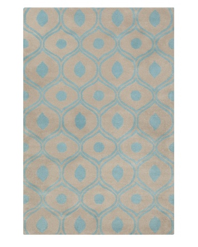 Filament Aleisha Hand-Tufted Wool Rug, Grey/Blue, 5' x 7' 6