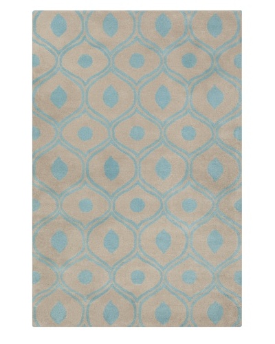 Filament Aleisha Hand-Tufted Wool Rug, Grey/Blue, 5' x 7' 6