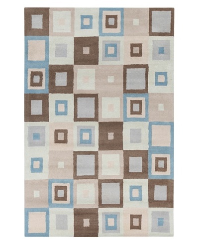 Filament Angeles Hand-Tufted Wool Rug, Blue, 5' x 7' 6