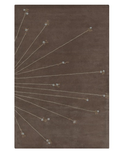Filament Arron Hand-Tufted Wool Rug, Brown, 5′ x 7′ 6″
