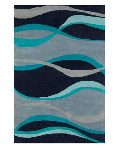 Filament Kayla Rug, Blue/Grey, 5′ x 7′ 6″‘