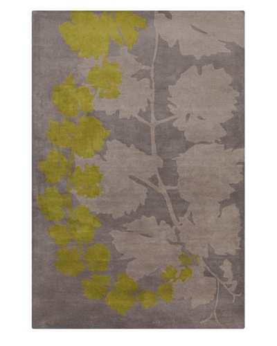 Filament Joesph Rug, Grey/Green, 5′ x 7′ 6″