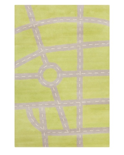 Filament Monika Rug, Green/Grey, 5' x 7' 6'