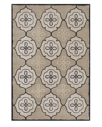 Filament Irish Hand-Tufted Wool Rug, Light Brown, 5' x 7' 6