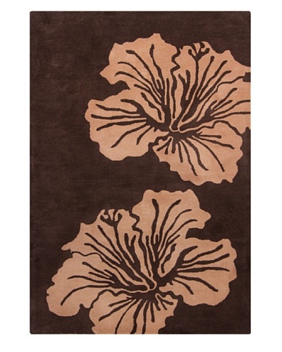 Filament Benita Hand-Tufted Wool Rug, Brown, 5' x 7' 6