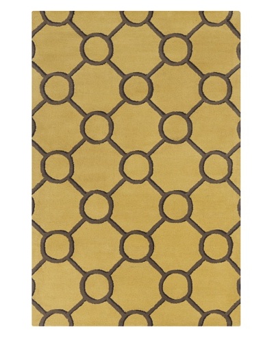 Filament Ariel Hand-Tufted Wool Rug, Gold, 5' x 7' 6