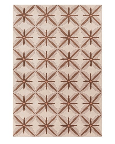 Filament Meghann Hand-Tufted Wool Rug, Brown, 5′ x 7′ 6″