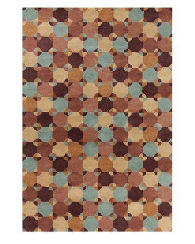 Filament Renaldo Rug, Brown/Blue, 5' x 7' 6'