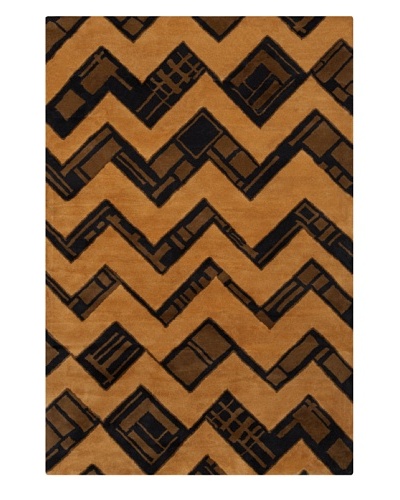 Filament Gaylene Hand-Tufted Wool Rug, Brown, 5′ x 7′ 6″