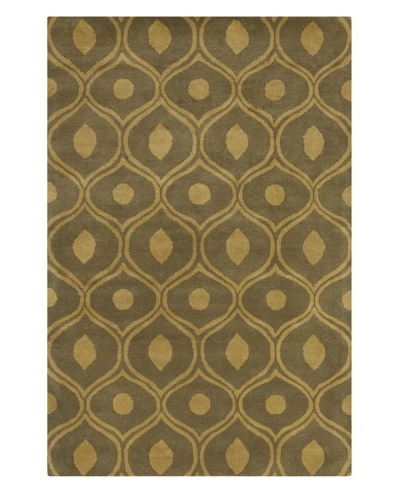 Filament Bradley Hand-Tufted Wool Rug, Brown, 5′ x 7′ 6″