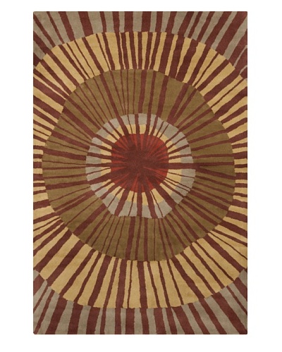 Filament Collene Hand-Tufted Wool Rug, Multi, 5′ x 7′ 6″